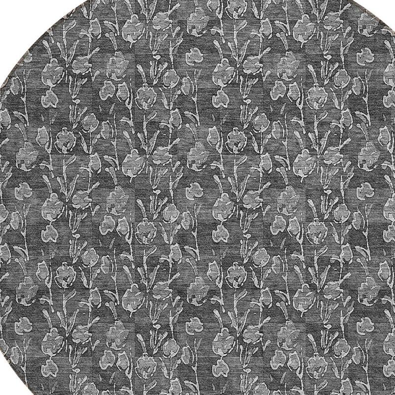 HomeRoots Floral Transitional Rectangle Outdoor Rug
