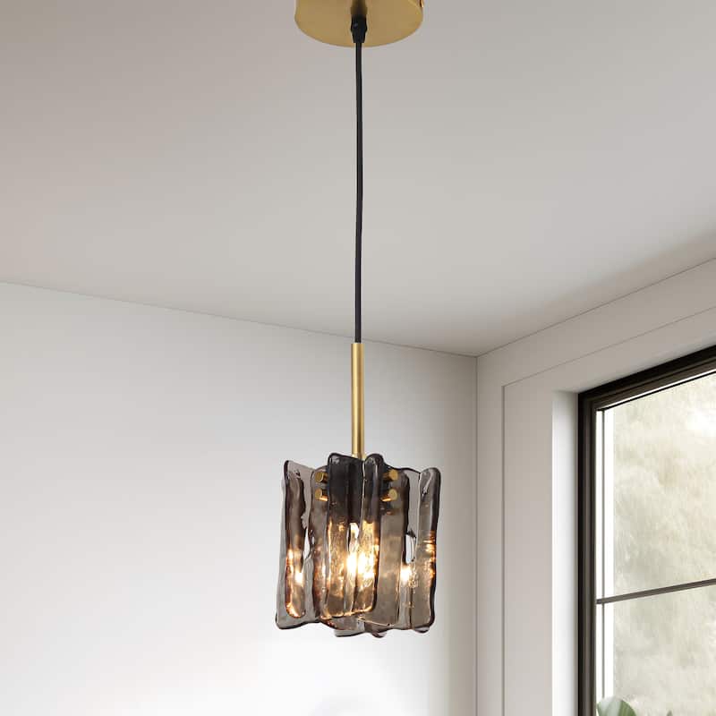 Modern 1-Light Pendant Lights Glass Island Light
