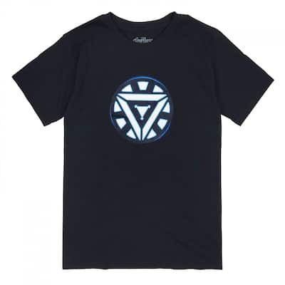 Iron Man Arc Reactor Mens Black TShirt
