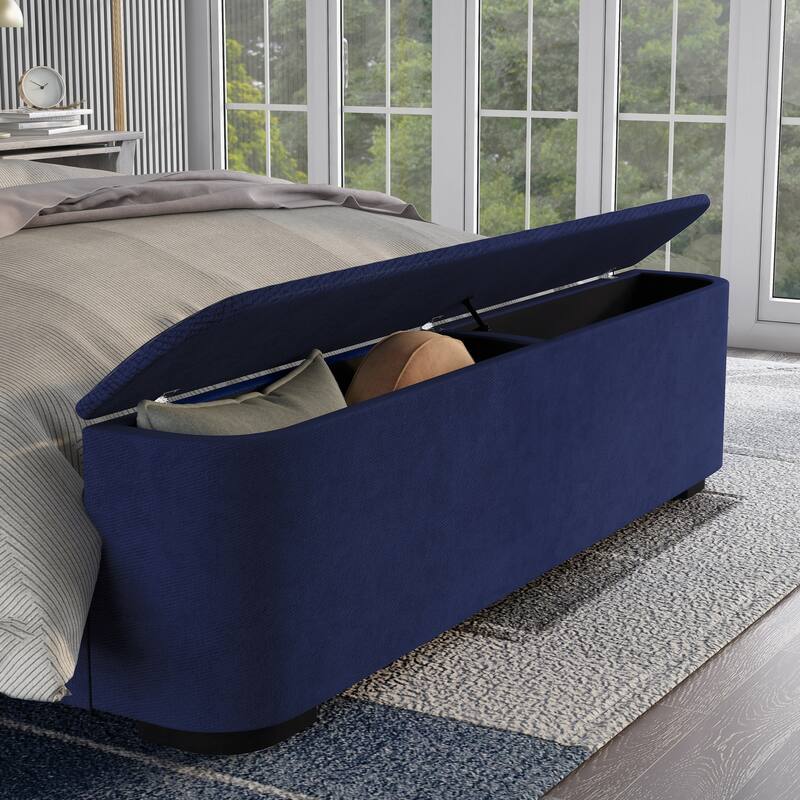 Furniture of America Otjen Modern Upholstered Storage Bed
