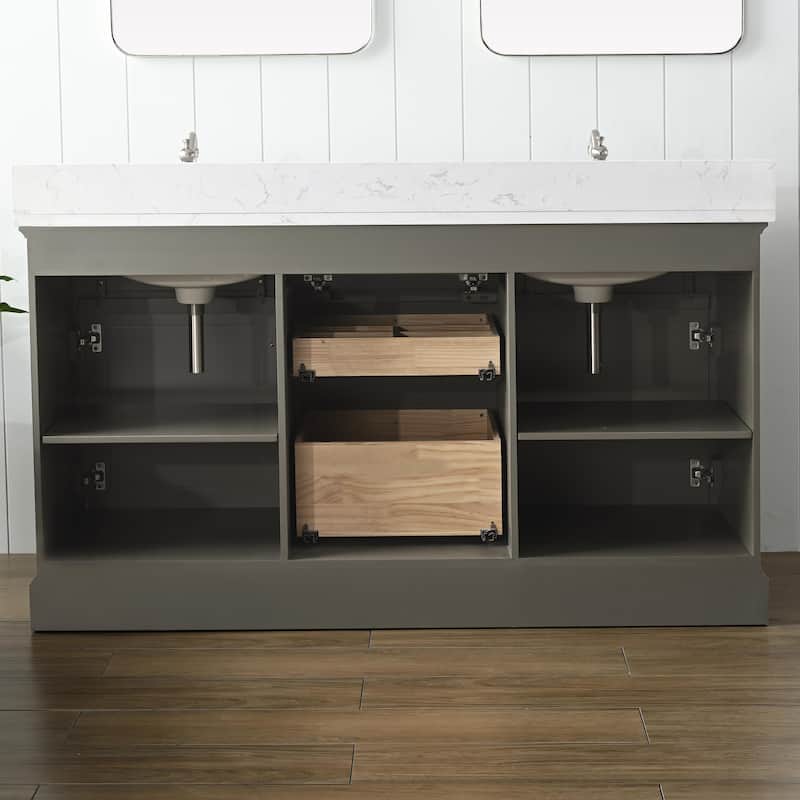 Sudio Design Thompson 60" Double Bathroom Vanity