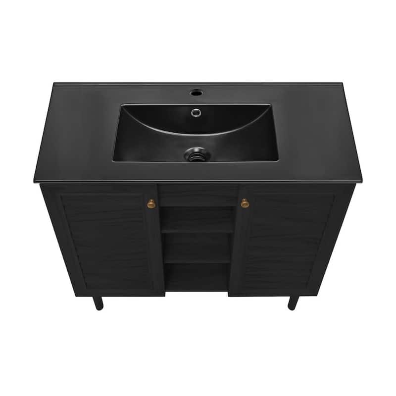 Swiss Madison SM-BV6202 Bron 37" Free Standing Single Basin Vanity Set