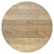 preview thumbnail 3 of 32, WYNDENHALL Hillmount SOLID MANGO WOOD 36 inch Wide Round Contemporary Drum Coffee Table & Fully Assembled - 36"d x 36" w x 14"h