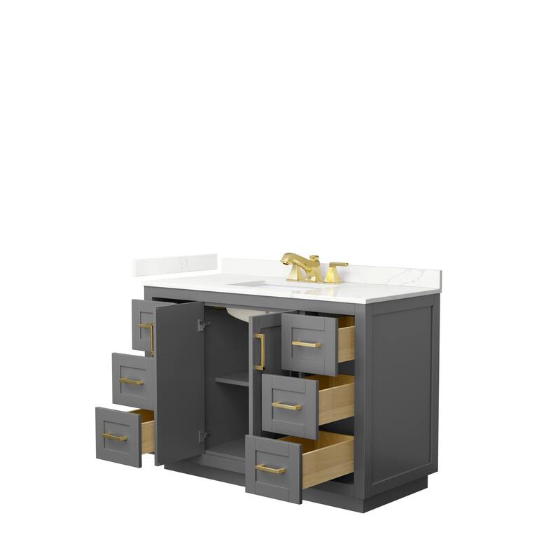 Miranda 48-inch Single Vanity, Quartz Top