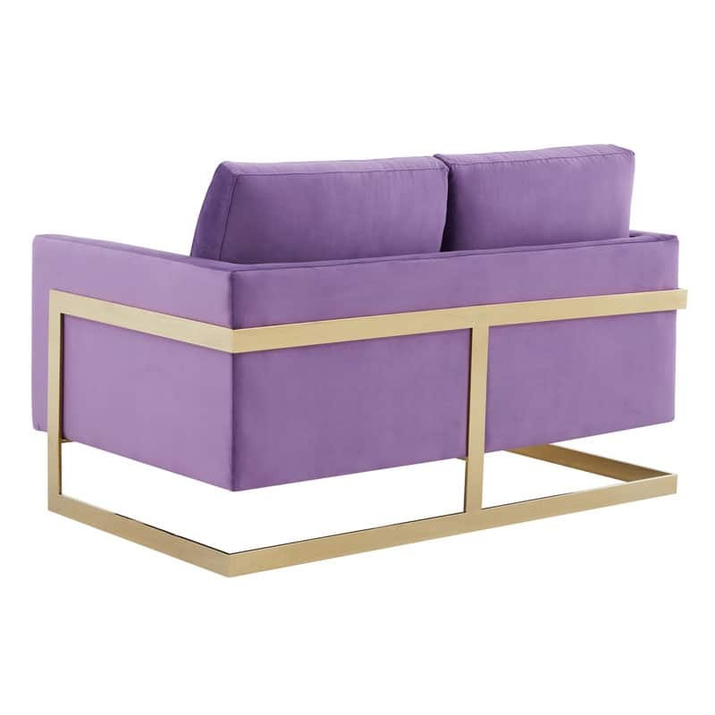 Lincoln Velvet 2-Seater Sofa with Foam Cushions Pocket Spring Stainless Steel Base Removable Cushion Fully Assembled