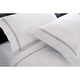 preview thumbnail 3 of 10, Hotel Suite 4-piece 1200 Thread Count Cotton-rich Embroidery Bed Sheet Set White/Lilac - California King