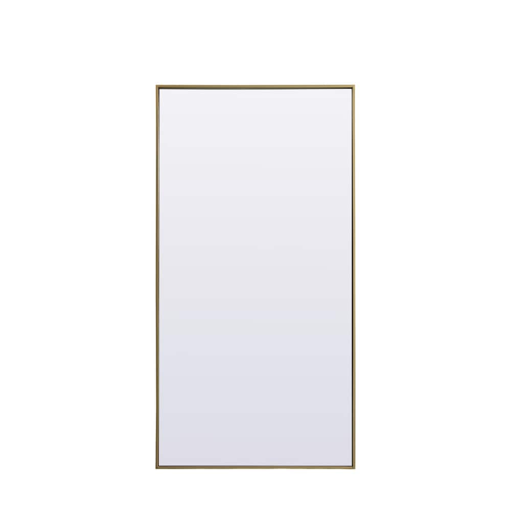 Indigo Home Metal Frame Rectangle Full Length Mirror 30x60 Inch
