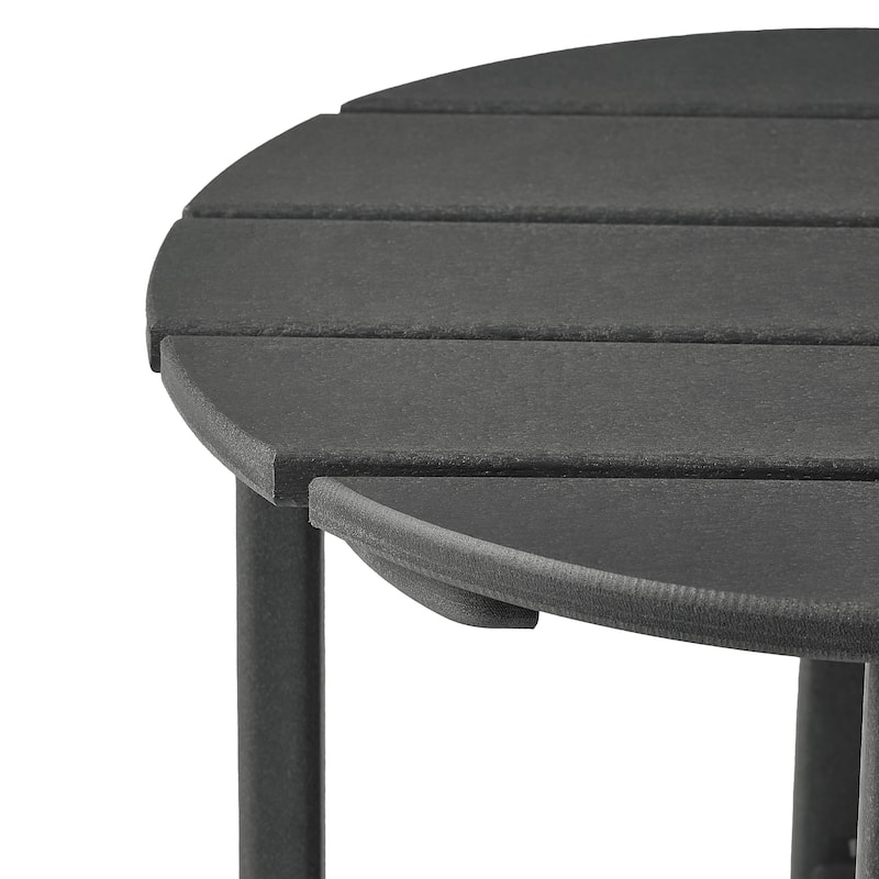 Polytrends Altura Eco-friendly All Weather Round 18" Side Table