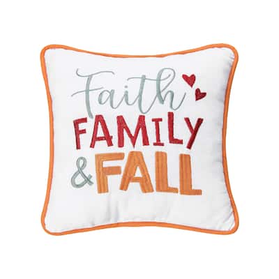Faith, Family, Fall Pillow