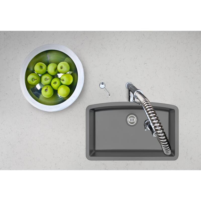 Ackland AKKQS-3219-SB 32-1/2" Undermount Single Basin Quartz Composite