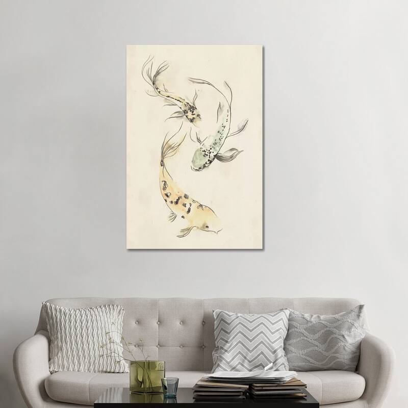 iCanvas "Koi Dance II" by June Erica Vess Canvas Print - 48x32x1.5