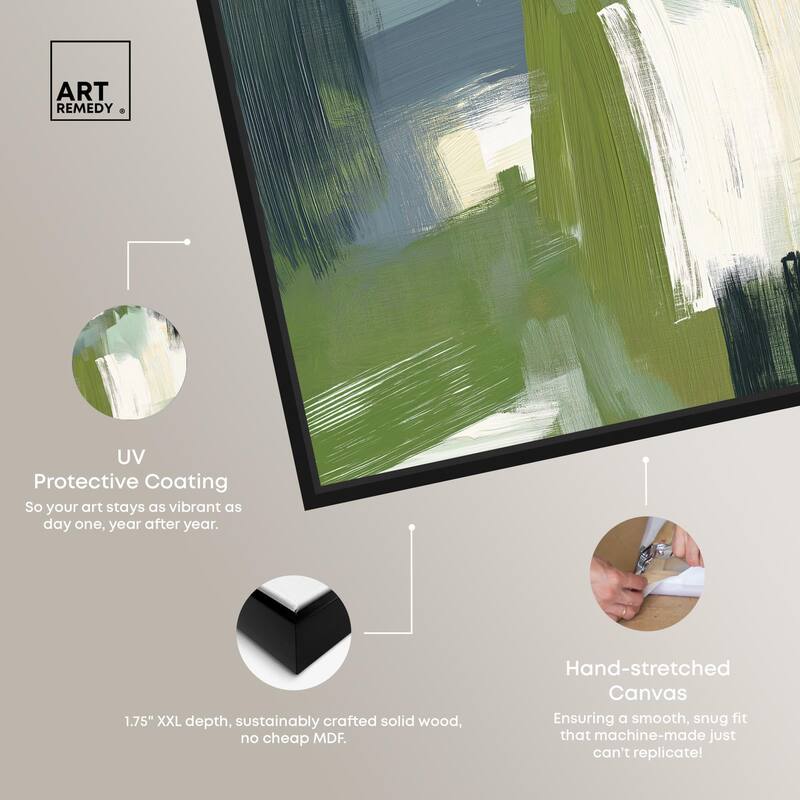 Moss Layers I Canvas by Art Remedy