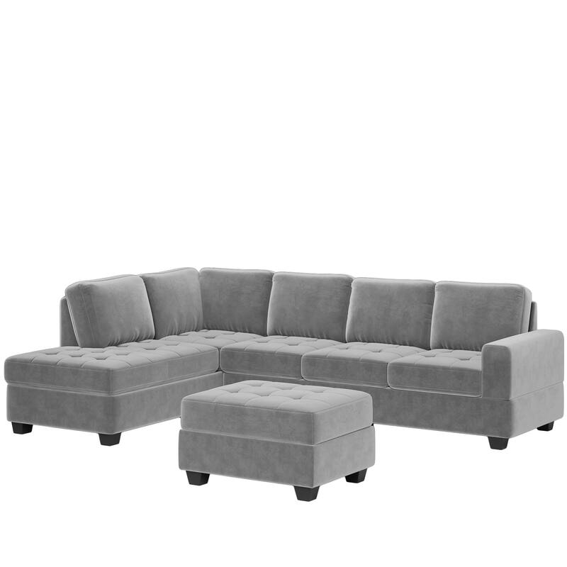 Convertible Sectional Sofa with Reversible Chaise