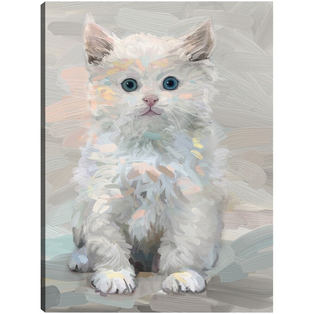 Pretty Kitty III By Studio Arts Canvas Art Print