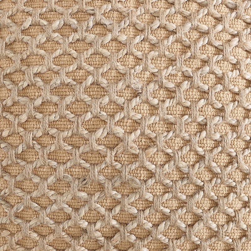 Boho Living Jada Braided Cotton/Jute Throw Pillow Covers