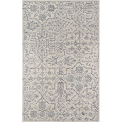 Skyline Decor Grey Cosette Rugs in Rectangle Shape - 10' X 14'