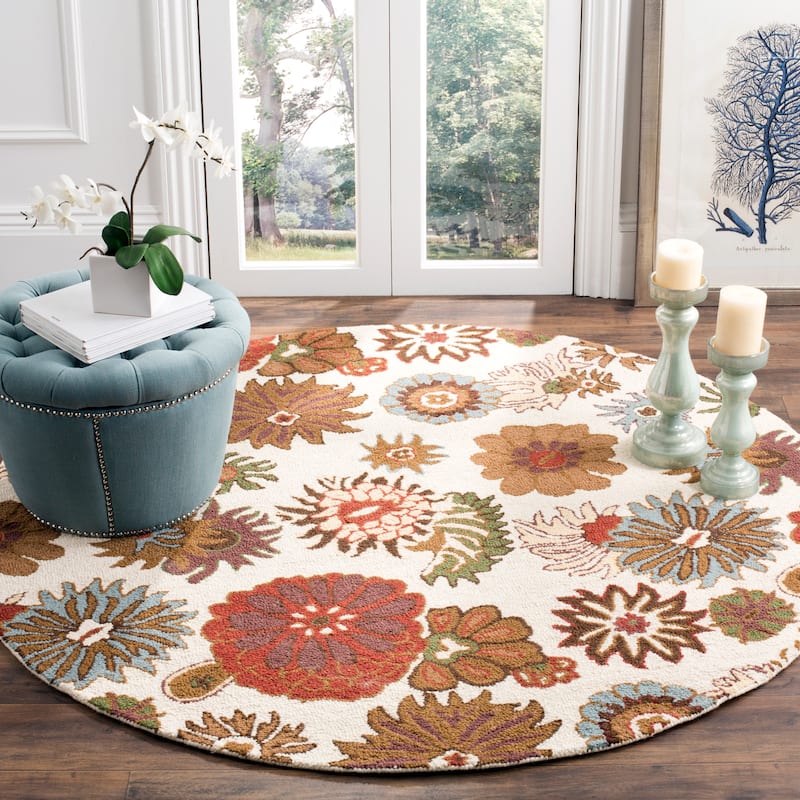 SAFAVIEH Handmade Blossom Arpita Modern Floral Wool Rug