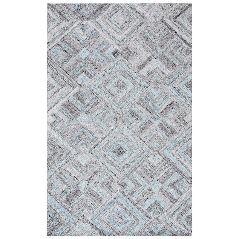 SAFAVIEH Handmade Abstract Elodia Diamond Wool Rug