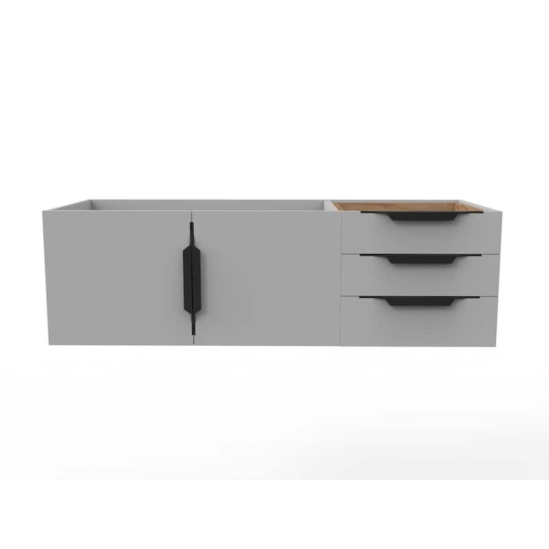 Alpine 48" Wall Mounted Bathroom Vanity (Base Only)
