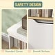 preview thumbnail 5 of 7, Qaba Toy Storage Organizer, Kids Bookshelf with 2 Drawers, Toy Shelf, Large Top, Toy Organizer for Bedroom, Nursery, White
