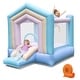 preview thumbnail 2 of 20, Gymax Kids Bounce House w/ Slide Basketball Rim Inflatable Basketball with 380W Blower - with 380W Blower