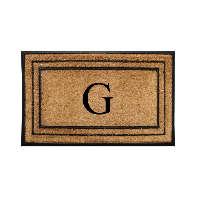 A1HC Natural Coir & Rubber Door Mat, Heavy Duty, Dirt Trapping, Long-Lasting Entrance Doormats,Thick & Durable Outdoor Entry Mat - 30" X 60" - G