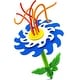 preview thumbnail 2 of 3, Lanard: Whip Splash Sprinkler - Flower Shaped Water Sprinkler Outdoor Toy
