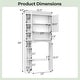 preview thumbnail 3 of 8, Costway Over the Toilet Storage Cabinet Bathroom Storage Organizer - See Details