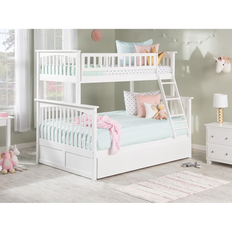 Columbia Bunk Bed Twin over Full with Full Trundle Bed
