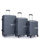 preview thumbnail 2 of 7, PP Luggage Sets Hardshell Suitcase Lightweight Durable Suitcase with TSA Lock & 4 Double Spinner Wheels 3-Piece Set (20/24/28)