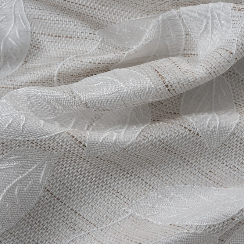 Bridgeport Jacquard Window Curtain Panel 90" - Machine Wash