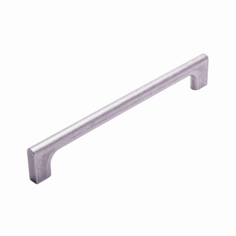 RK International Hampton 8 Inch Center to Center Handle Cabinet Pull - Weathered Nickel