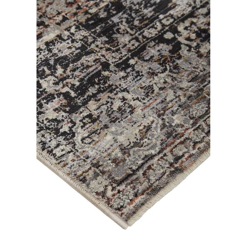 Grand Bazaar Ennis Machine Made Distressed Transitional Area Rug