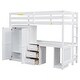 preview thumbnail 8 of 33, Modern Desige Twin Size Loft Bed with Wardrobe,Desk and Storage Drawers