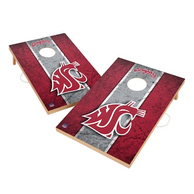 Vintage Washington State Cougars 2x4 Tailgate Cornhole Boards