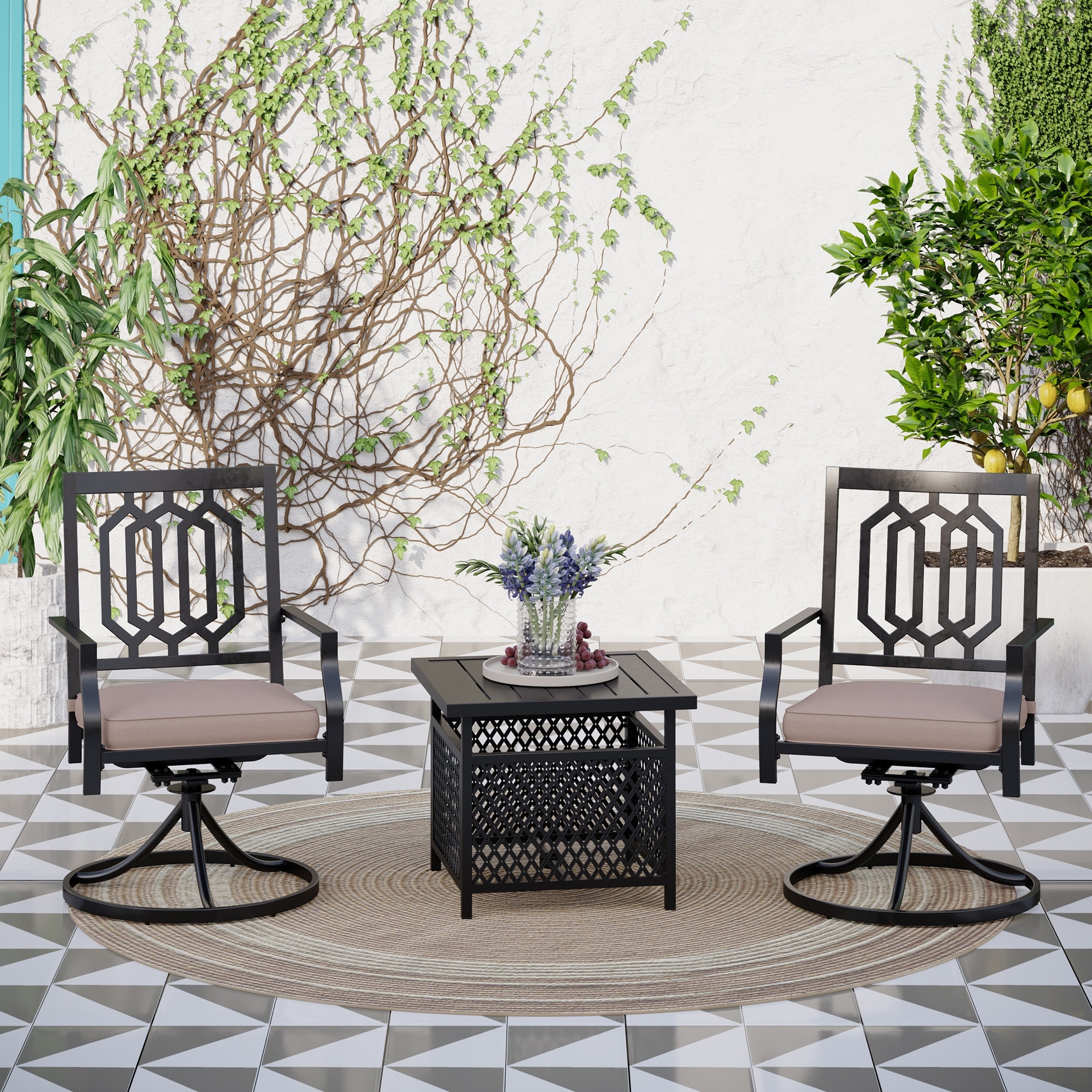 Small outdoor dining set for 2 sales