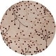 preview thumbnail 97 of 196, Sakura Handmade Transitional Floral Wool Area Rug 6' Round - Burgundy - Runner/Round
