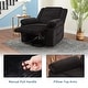 preview thumbnail 14 of 37, Corduroy Recliner Chair, Manual Recliner Sofa with Handle, Pillow Top Arms, Thick Padding, Side Pocket, 330Lbs Capacity