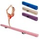 preview thumbnail 12 of 28, 7 Feet Folding Portable Floor Balance Beam with Handles for Gymnasts Pink