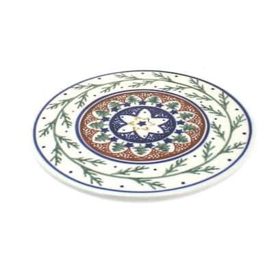 Blue Rose Polish Pottery 1012 Zaklady Trivet