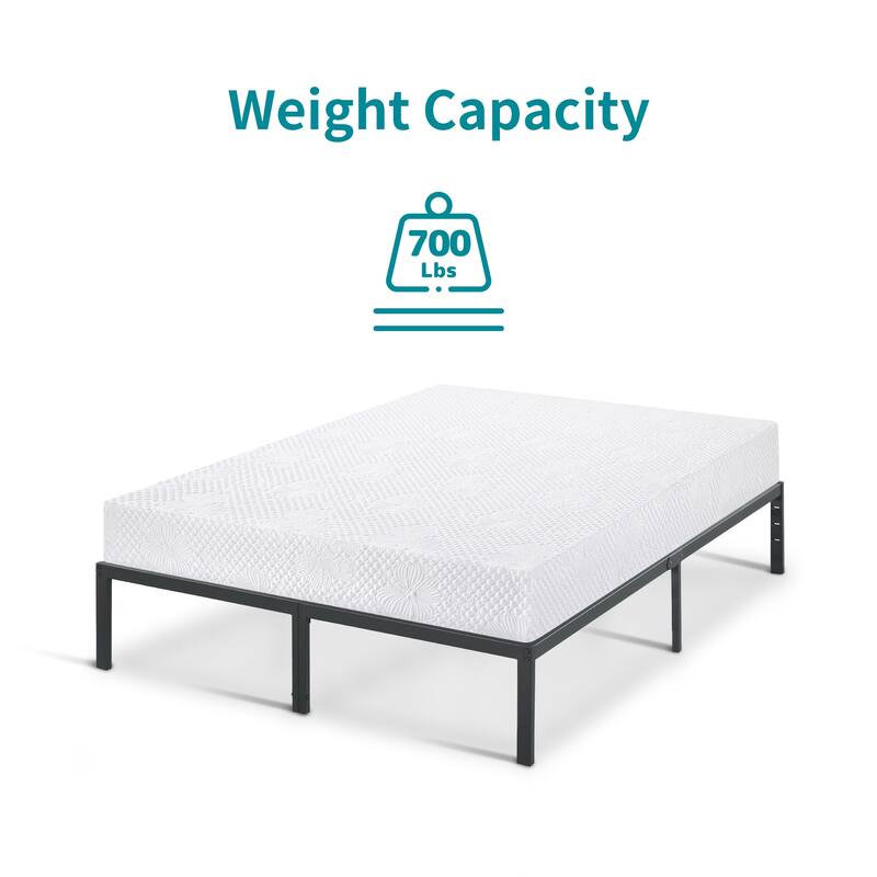 Sleeplanner 18-inch Modern Metal Platform Bed Frame