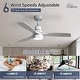 preview thumbnail 28 of 97, Sofucor 48/52 Inch Wood Ceiling Fan with Light and Remote/Smart App Voice Control, Dimmable Lights Included