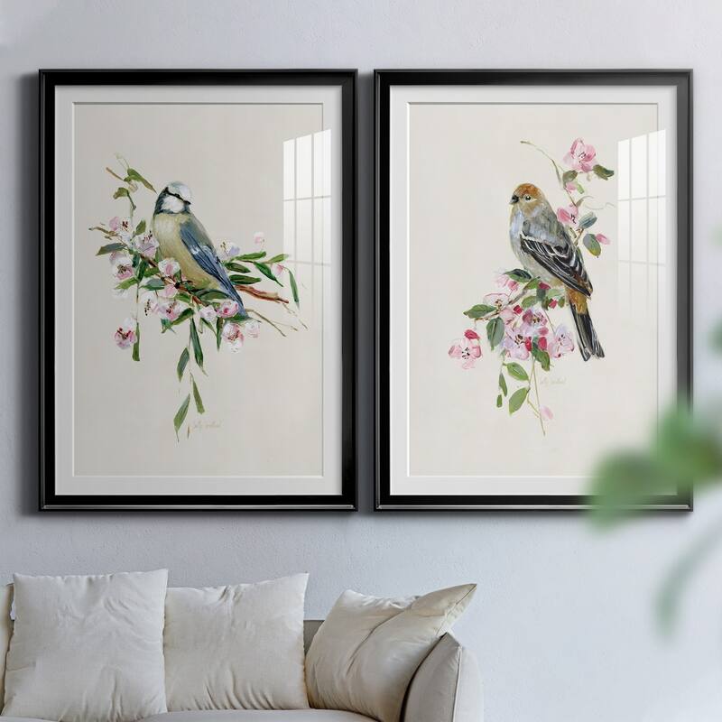 Spring Song Blue Bird Premium Framed Print - Ready to Hang