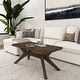 preview thumbnail 4 of 35, Plank and Beam Verso Rectangular Cross Leg Coffee Table - 40"