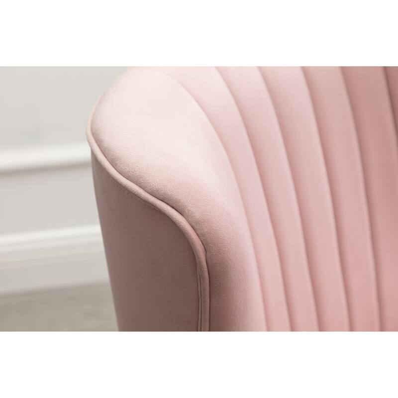 Contemporary Velvet Upholstered Accent Chair, for Living Room