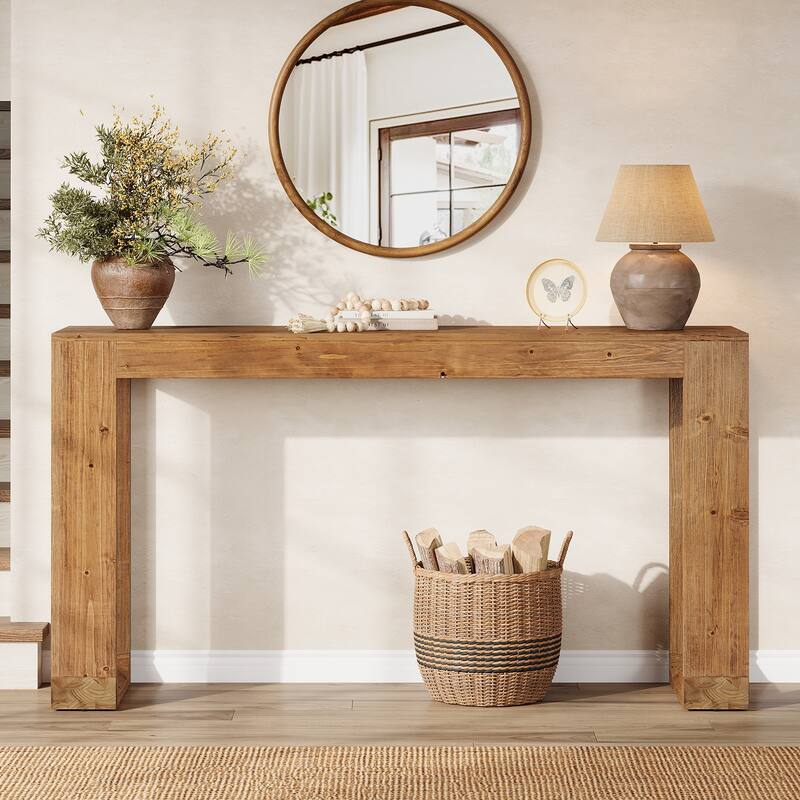 63-inch Solid Wood Console Table