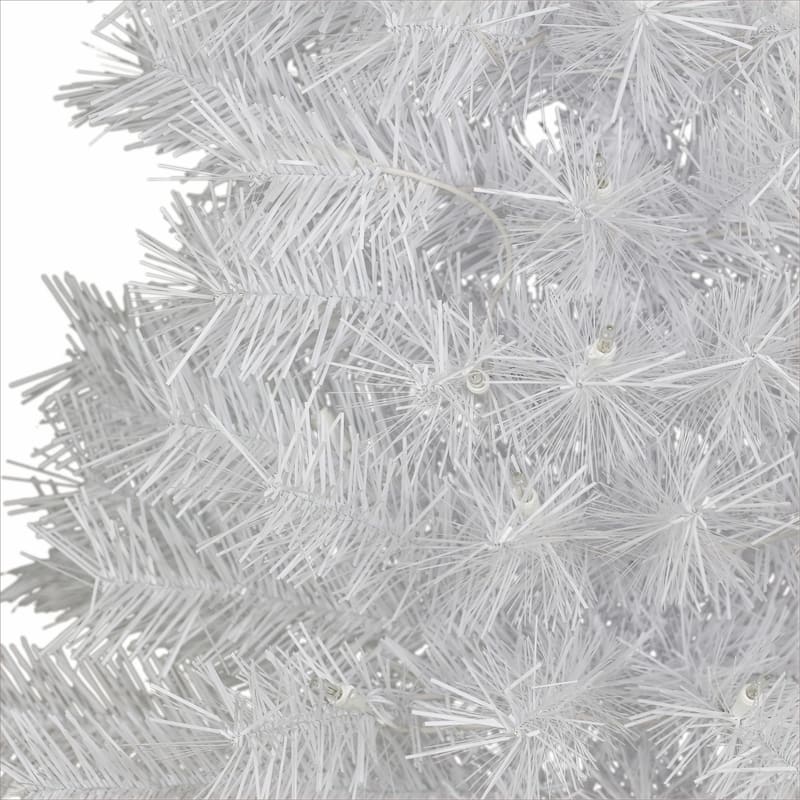Puleo International 3 ft. Pre-Lit White Snow Ridge Artificial Fir Tree
