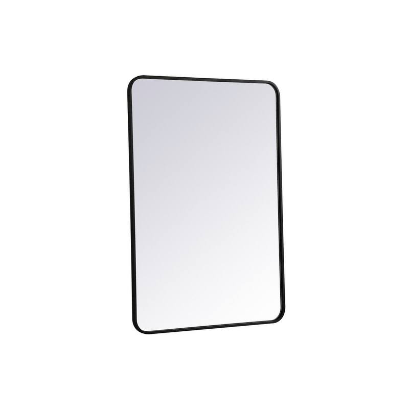 Ezra Soft Corner Metal Rectangular Mirror