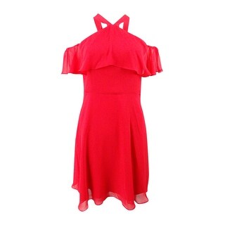kensie ruffled popover dress