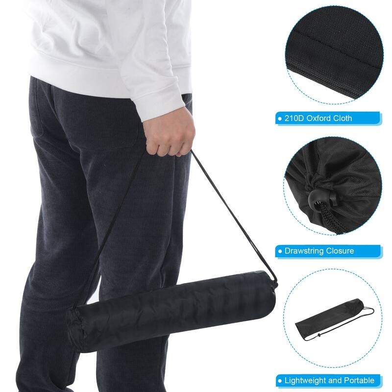 19" Camp Chair Replacement Bag Nylon Foldable Carry Storage Bag with Strap - Black